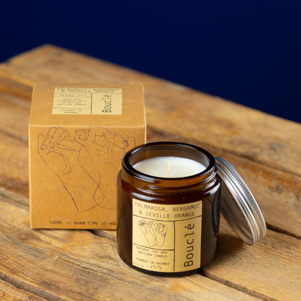 Palmarosa, Bergamot & Seville Orange Natural Candles by Bouclé