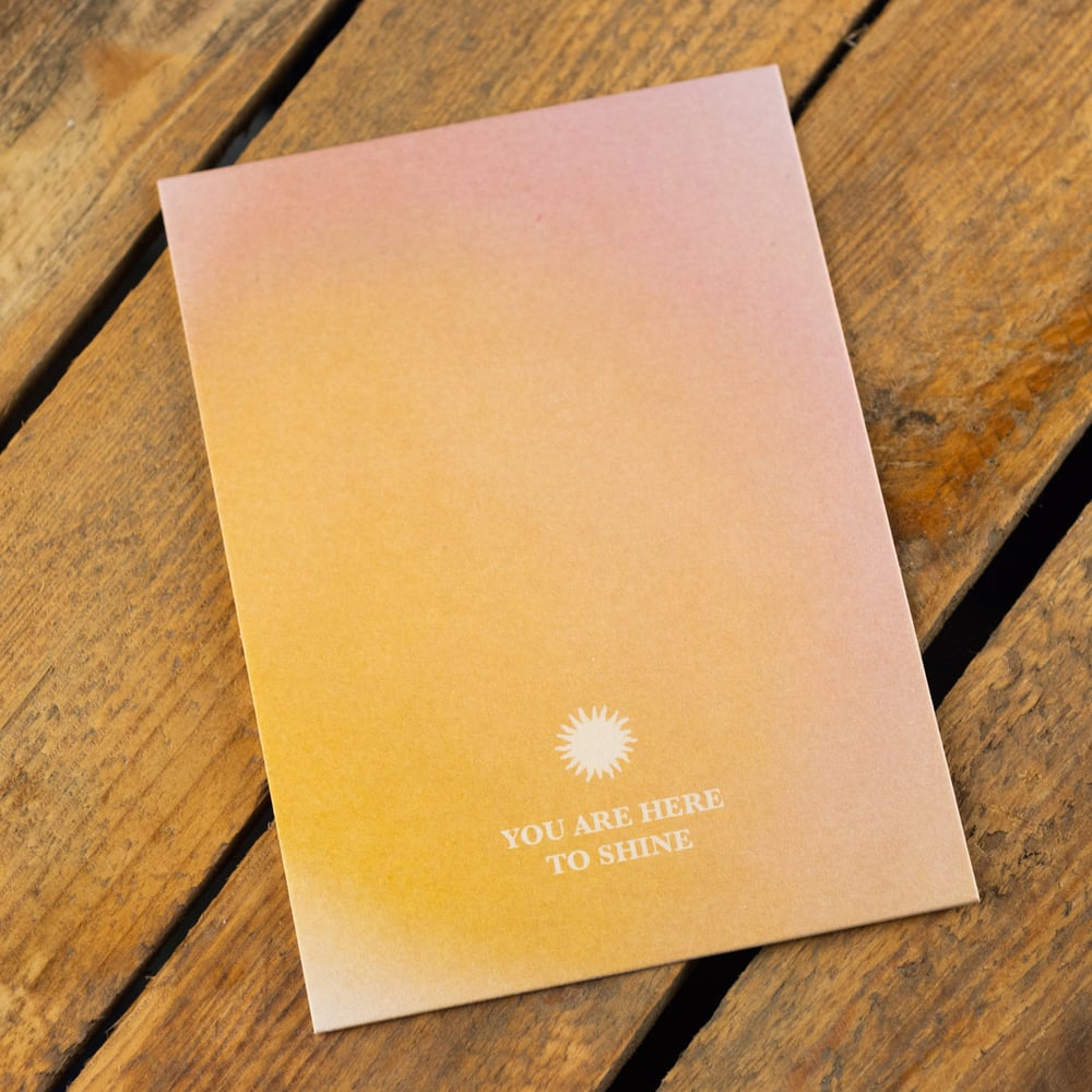 Solar Plexus Chakra Postcard ~ You Are Here To Shine