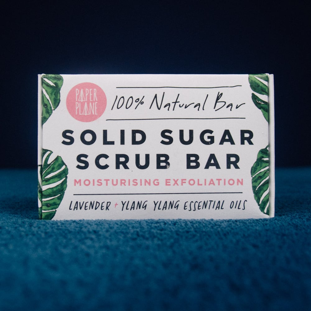 Solid Sugar Scrub Bar - 100% Natural by Paper Plane