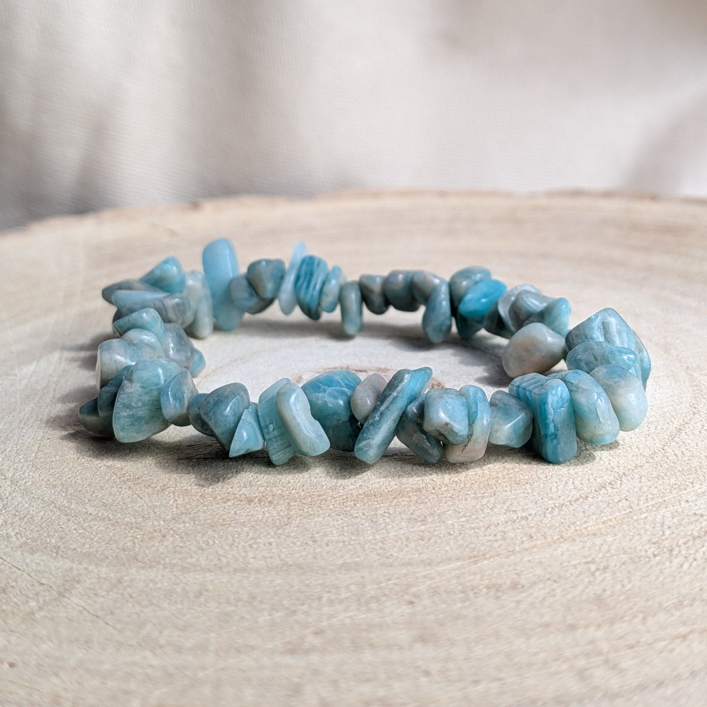 Amazonite Stone Chip Bracelet