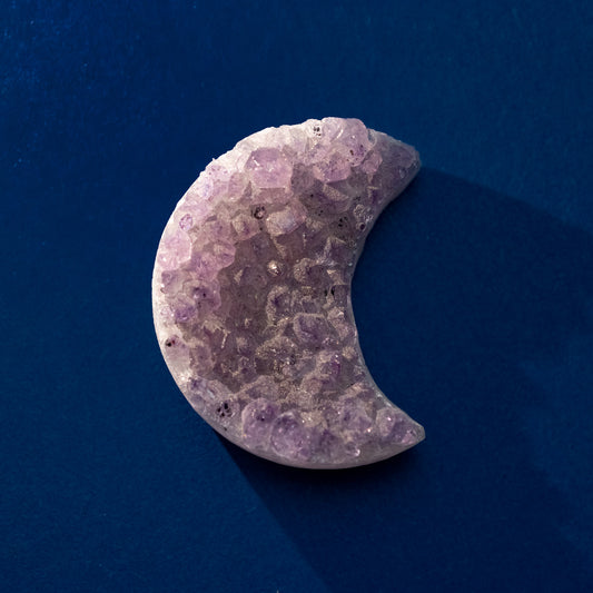 Raw Amethyst Crescent Moon Crystals