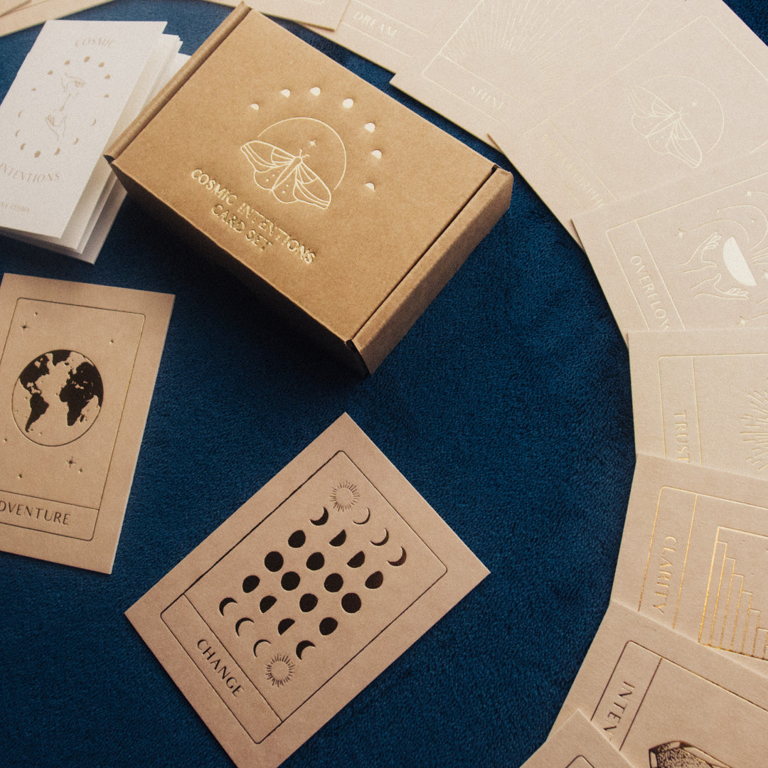 Anna Cosma Cosmic Intentions Card Set display