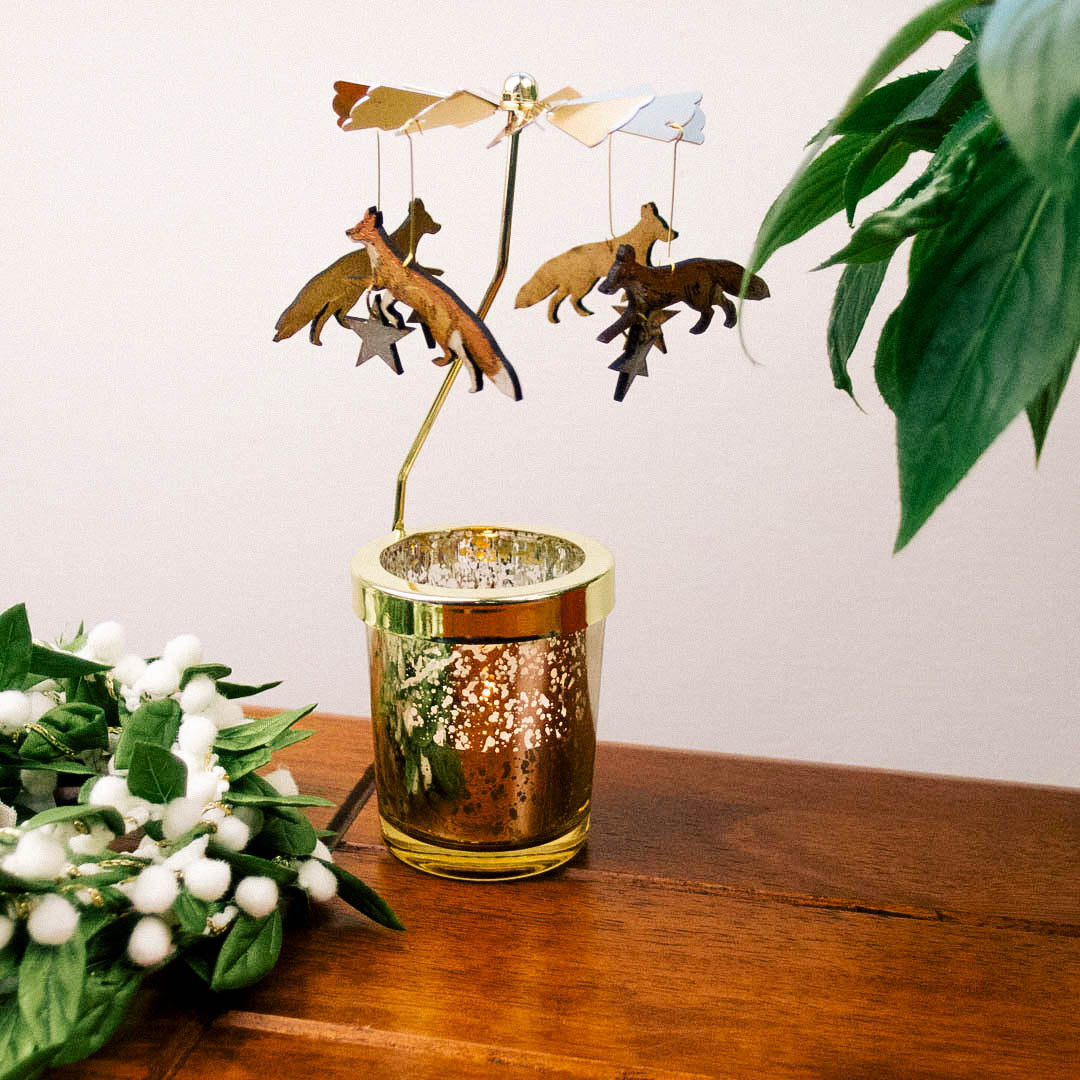 Fox and Star Candle Carousel by Lily Faith
