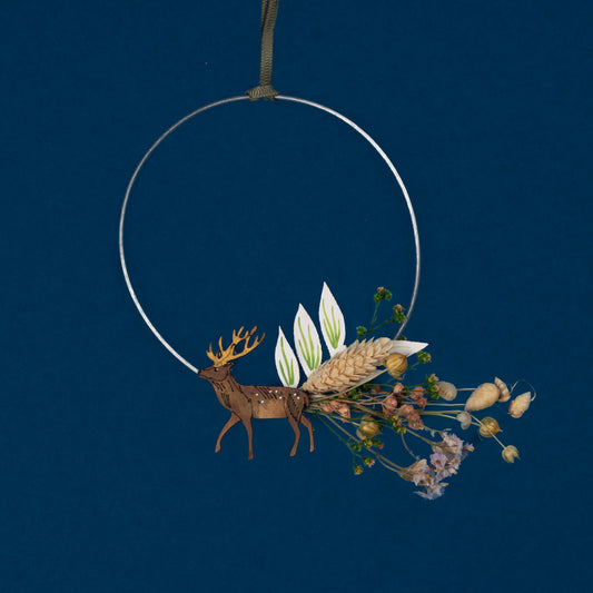 Stag Wreath by Lily Faith