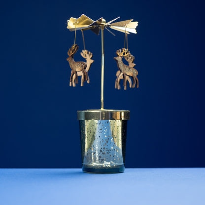 Stag Tealight Carousel by Lily Faith