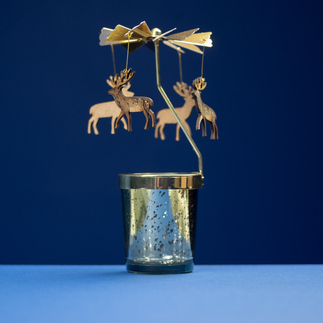 Stag Tealight Carousel by Lily Faith