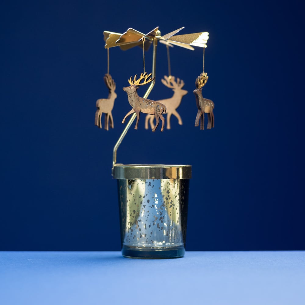 Stag Tealight Carousel by Lily Faith