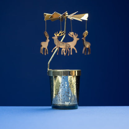 Stag Tealight Carousel by Lily Faith