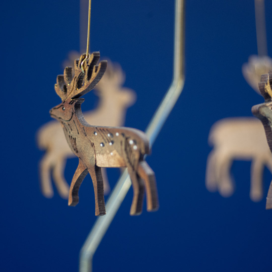 Stag Tealight Carousel by Lily Faith