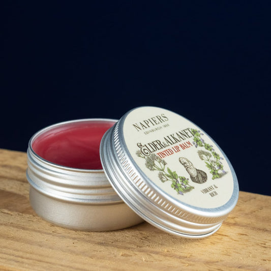 Natural Tinted Lip Balm with Elder & Alkanet by Napiers