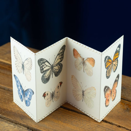 Butterfly Concertina Mini Card by Wanderlust Paper Co.