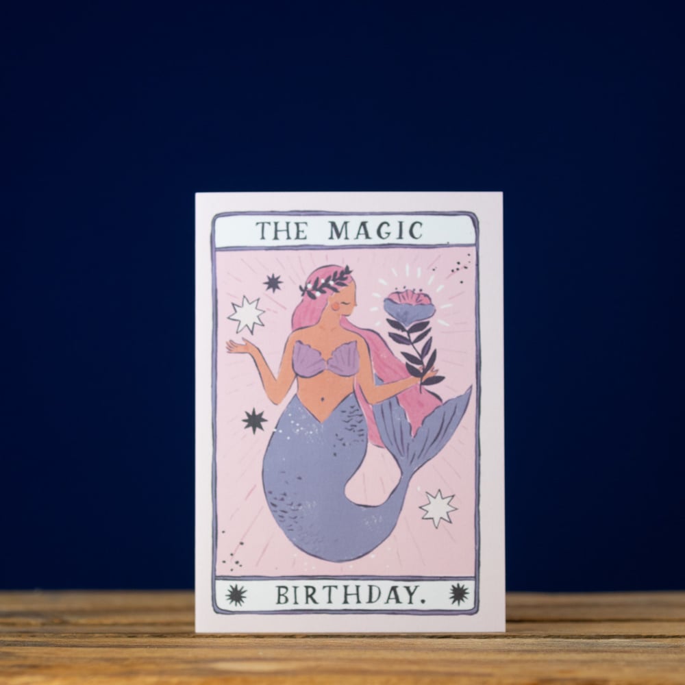 Mermaid Birthday Card - Tarot Themed