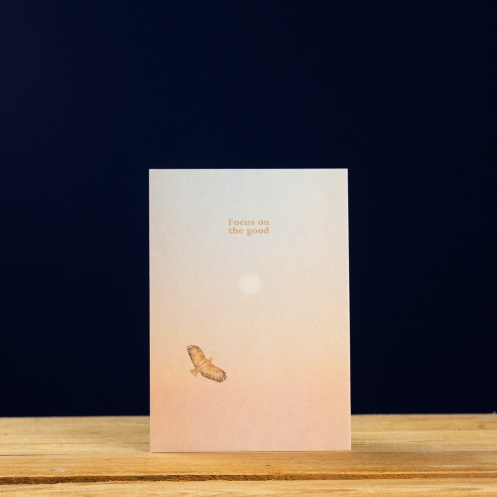 Focus on the Good - Eagle Postcard by Anna Cosma