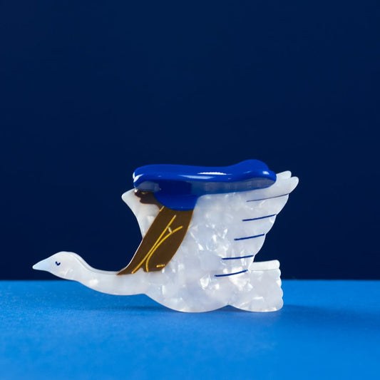 Girl & Swan Hair Claw by Lisa Junius
