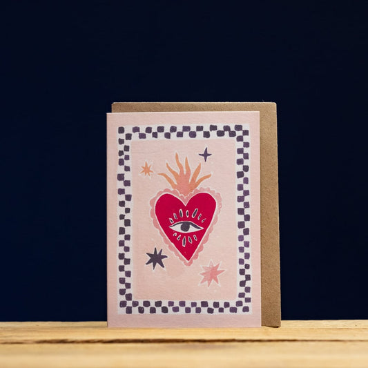 Sacred Heart Mini Love Card - Valentines Card - Valentine's Day