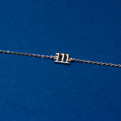 Lucky Number 111 Bracelet - Sterling Silver