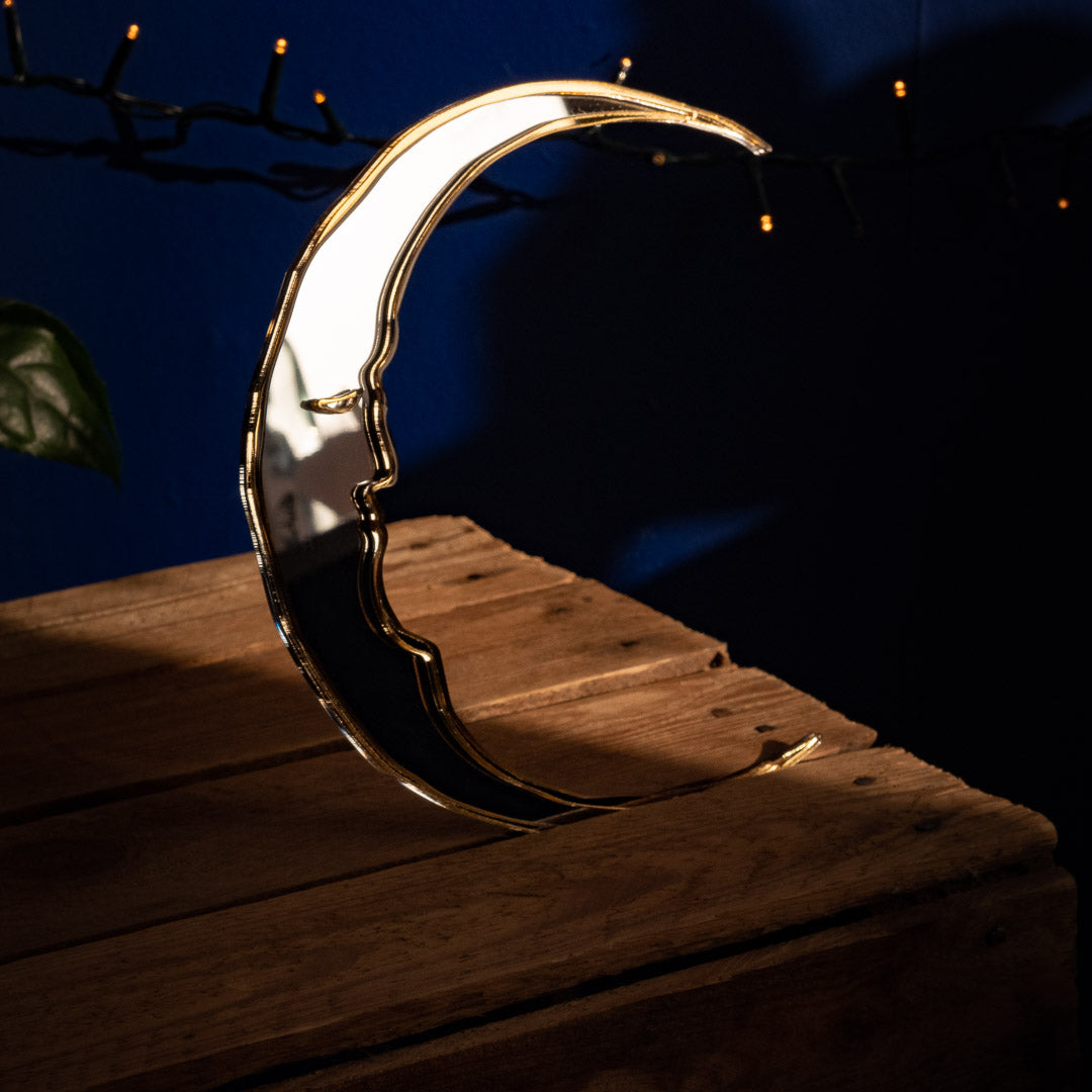 Crescent Moon Mirror by Suzanne Oddy Design