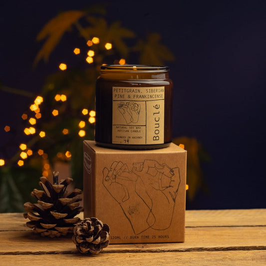 Petitgrain, Siberian Pine & Frankincense Natural Candle by Bouclé