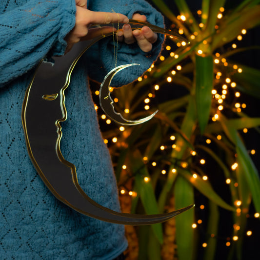 Crescent Moon Mirror by Suzanne Oddy Design