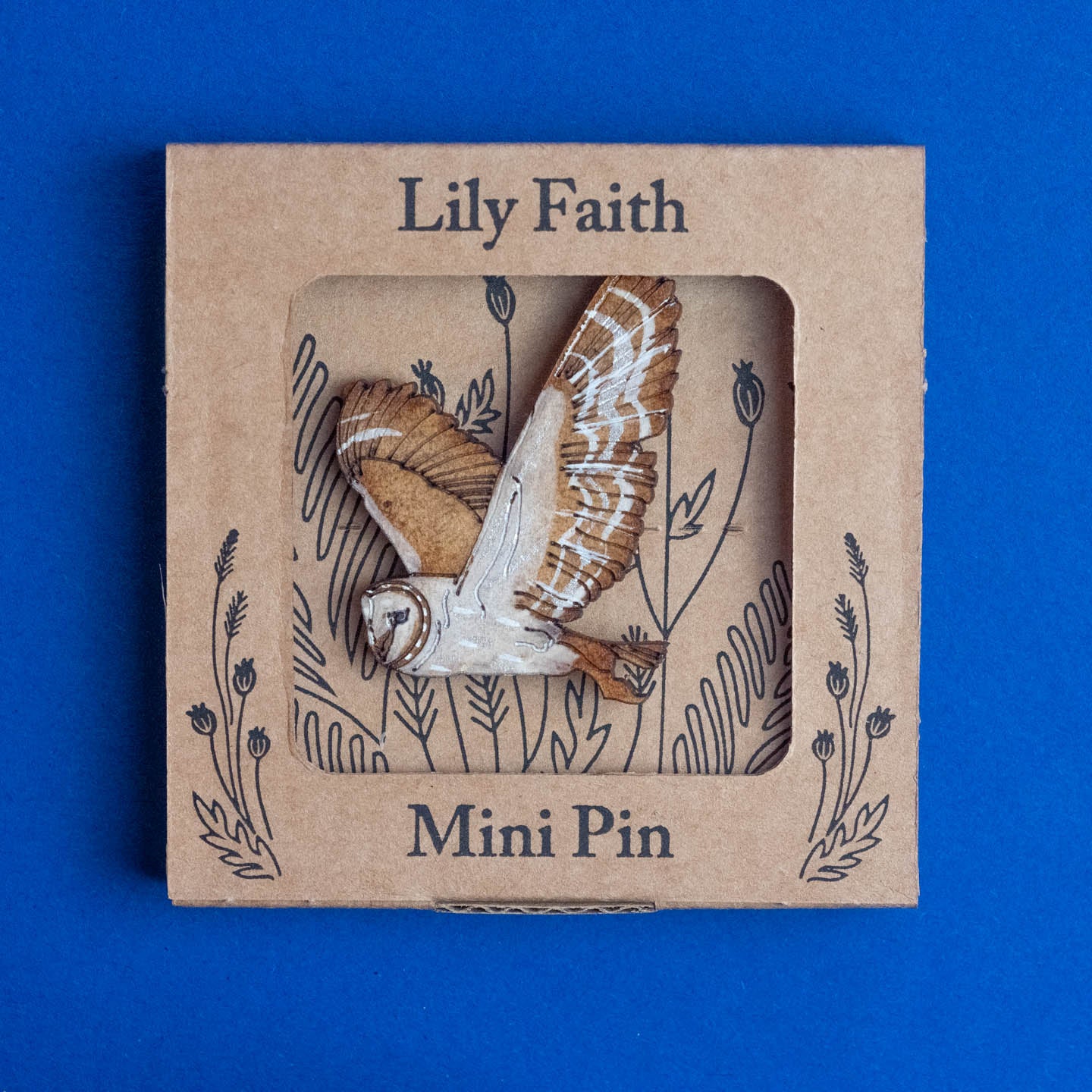 Wooden Animal Brooches by Lily Faith