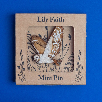 Wooden Animal Brooches by Lily Faith