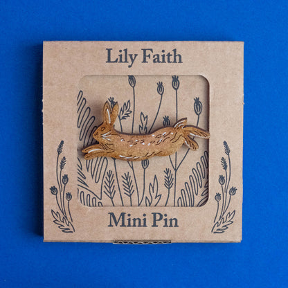 Wooden Animal Brooches by Lily Faith