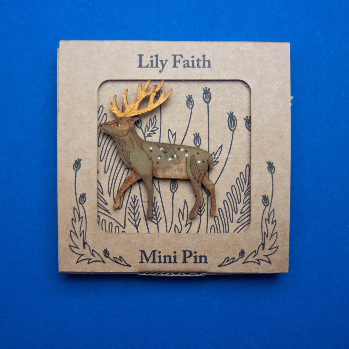 Wooden Animal Brooches by Lily Faith