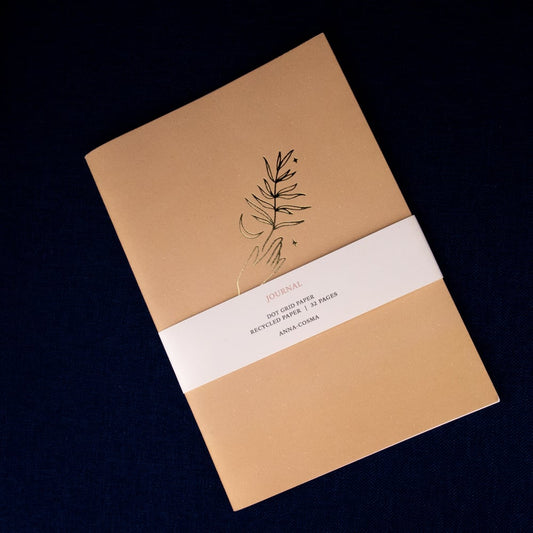 Gold-Foiled Dot Grid Journal by Anna Cosma