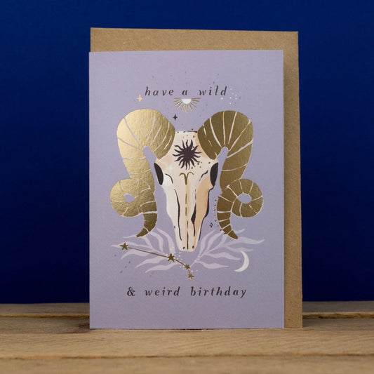 Aries Zodiac Card by Sister Paper Co.