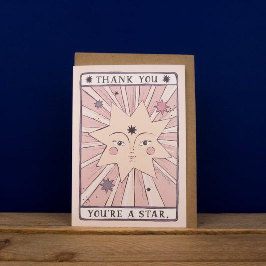 "You're a Star" Thank You Card by Sister Paper Co.