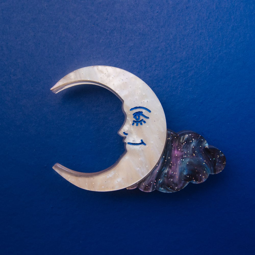 Moon & Cloud Magnet by Cherry Moonlight Co.