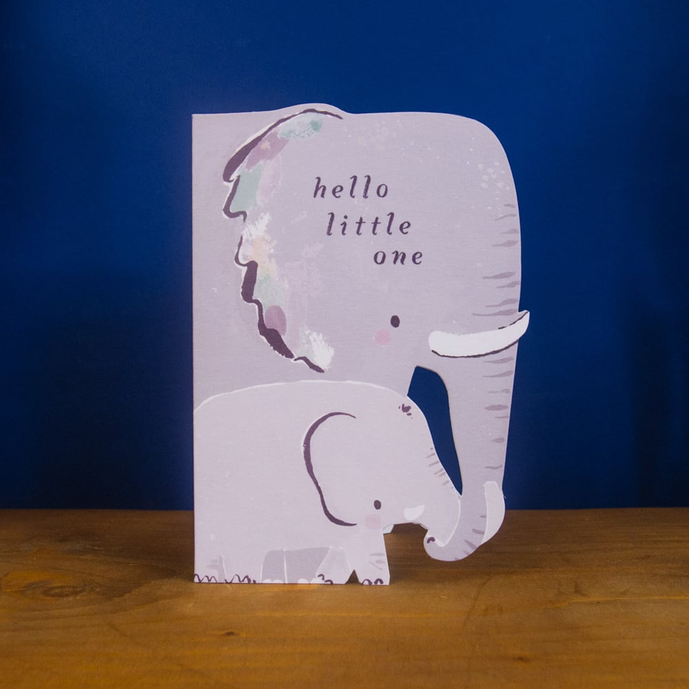 New baby Card - Elephant Card by Sister Paper Co