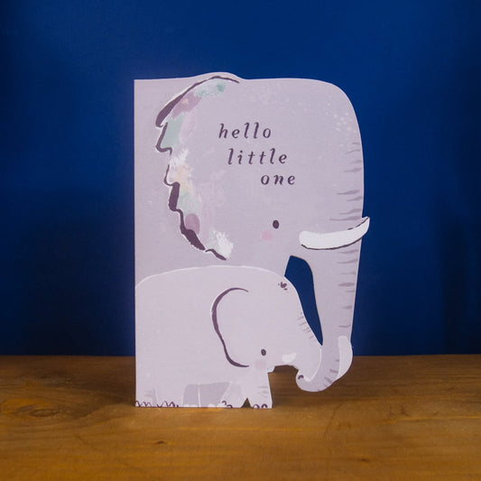 New baby Card - Elephant Card by Sister Paper Co