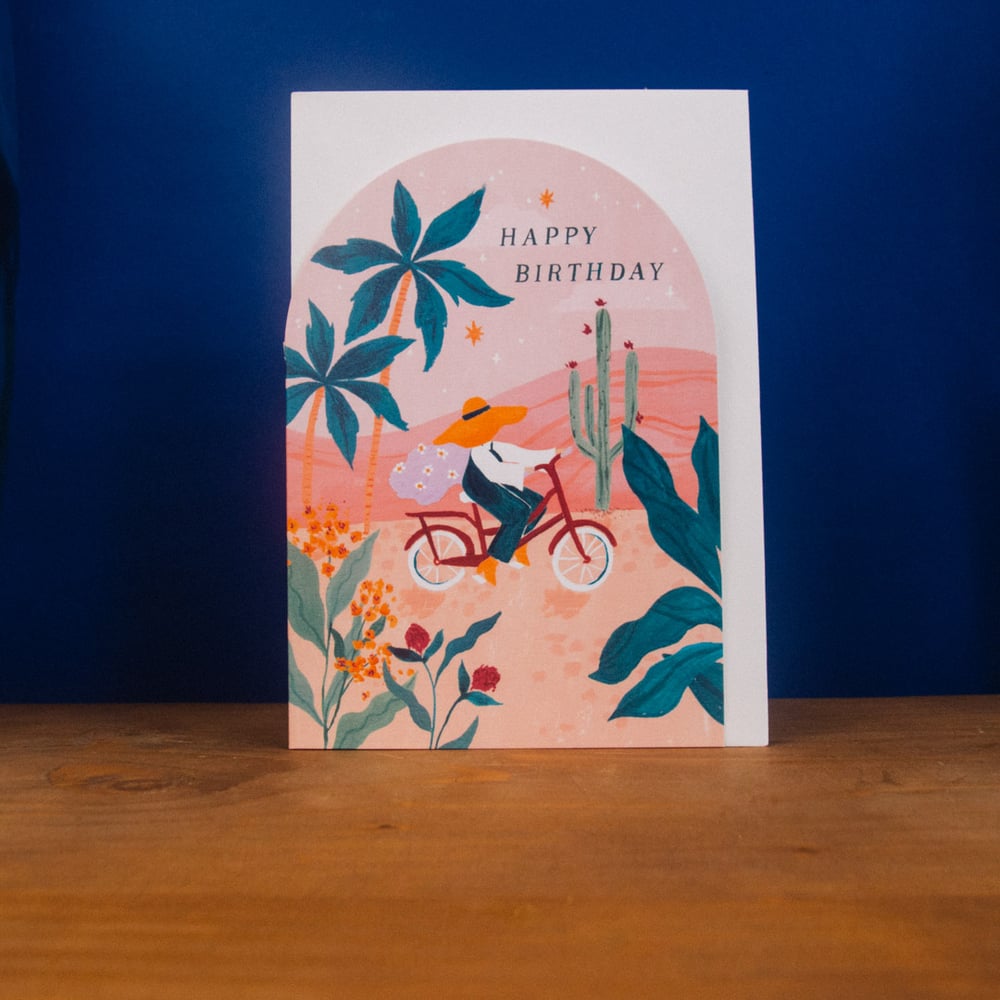 Happy Birthday Sunset Card