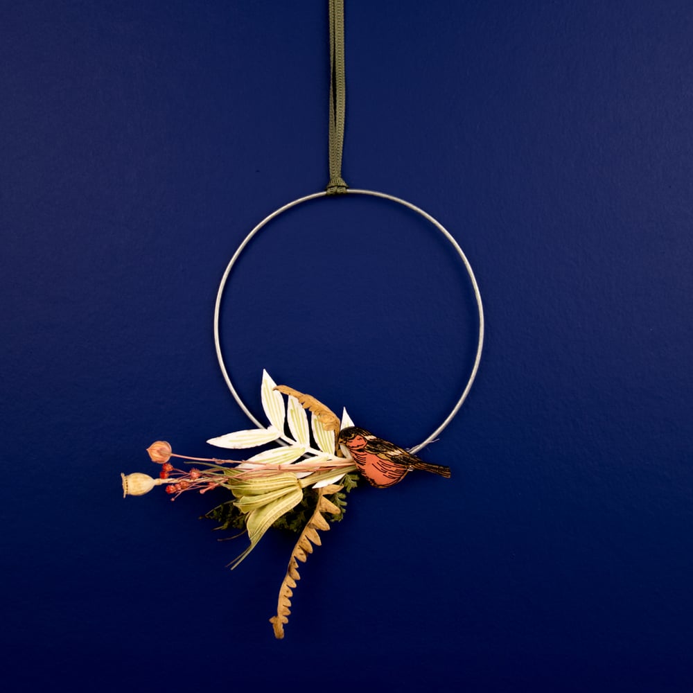 Bullfinch Wreath by Lily Faith