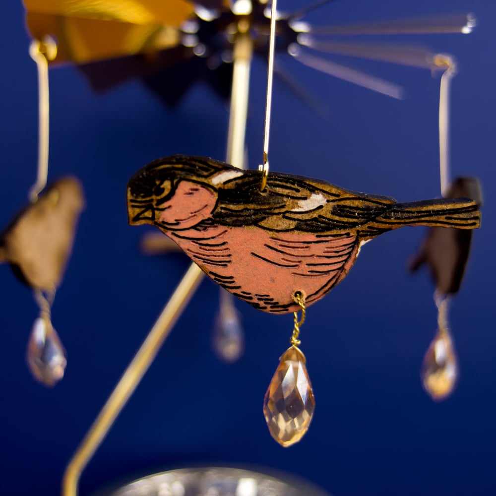 Bullfinch Candle Carousel by Lily Faith