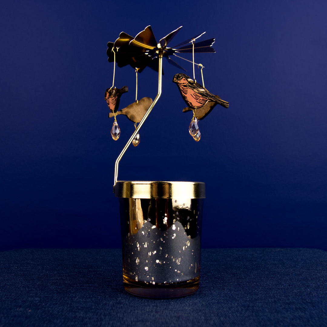 Bullfinch Candle Carousel by Lily Faith