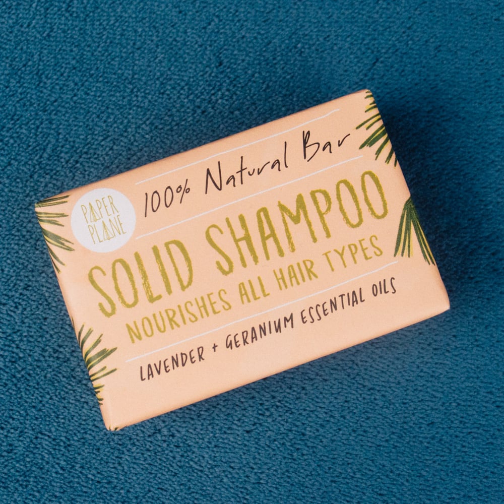 Solid Shampoo Bar - 100% Natural by Paper Plane