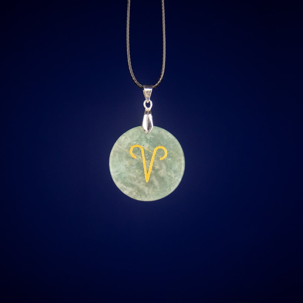 Zodiac Necklaces - Crystal Coin Pendants