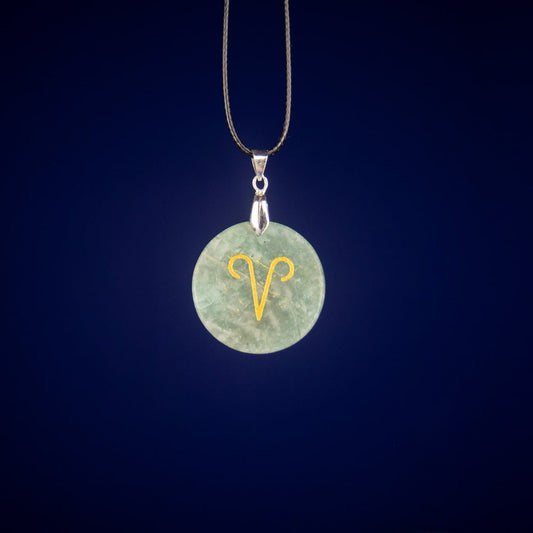Zodiac Necklaces - Crystal Coin Pendants