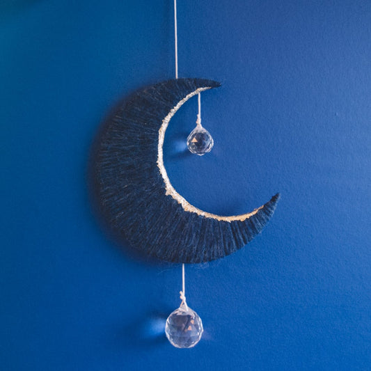 Crescent Moon Double Suncatcher by The Cosmic Workroom