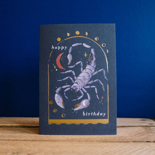 Scorpio Zodiac Card by Sister Paper Co.