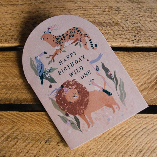 Wild One Birthday Card by Sister Paper Co.