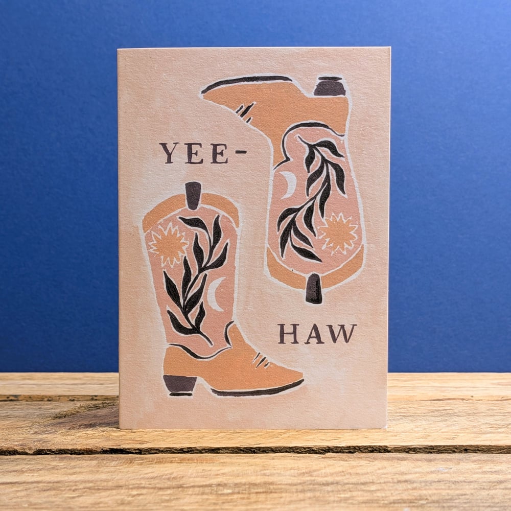 Mini Cowboy Boots Card by Sister Paper Co.