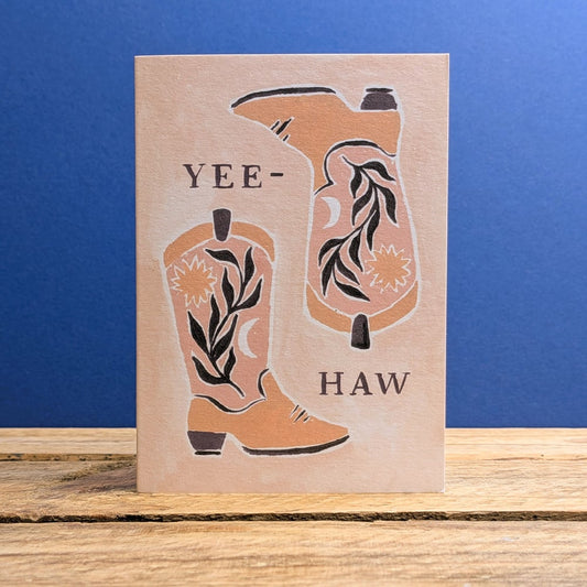 Mini Cowboy Boots Card by Sister Paper Co.