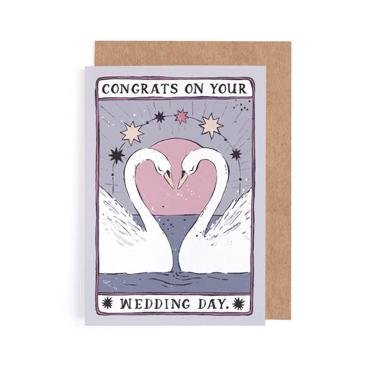 Swans Wedding Card by Sister Paper Co.