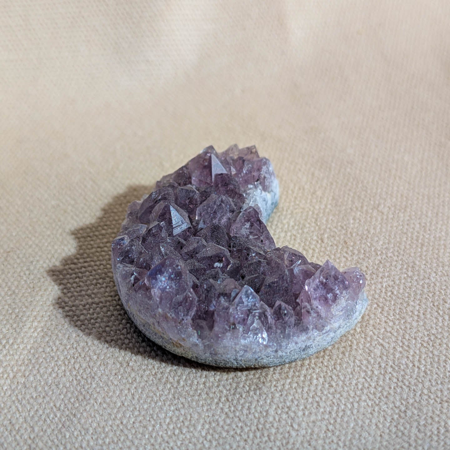 Raw Amethyst Crescent Moon Crystals