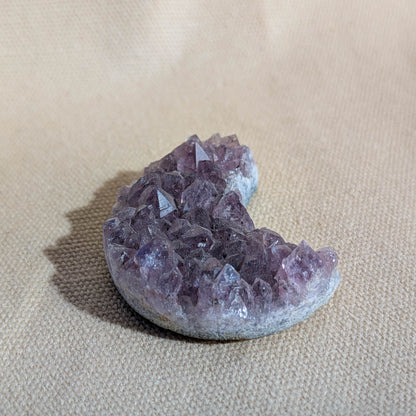 Raw Amethyst Crescent Moon Crystals