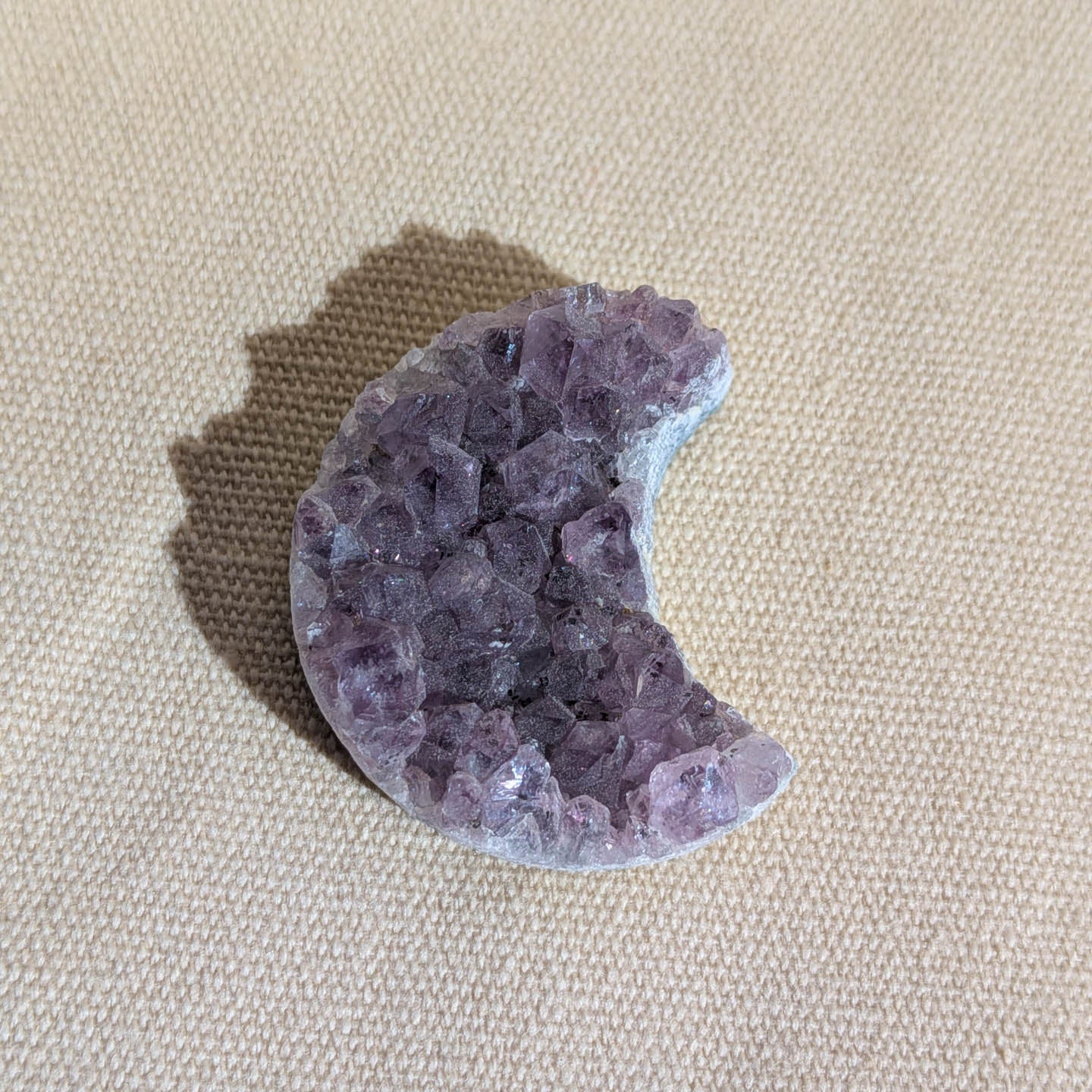 Raw Amethyst Crescent Moon Crystals
