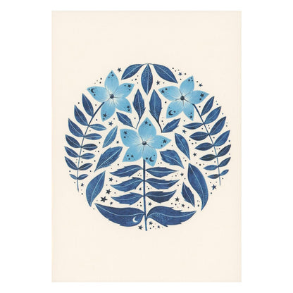 Moonflower Greeting Card by Becky Amelia